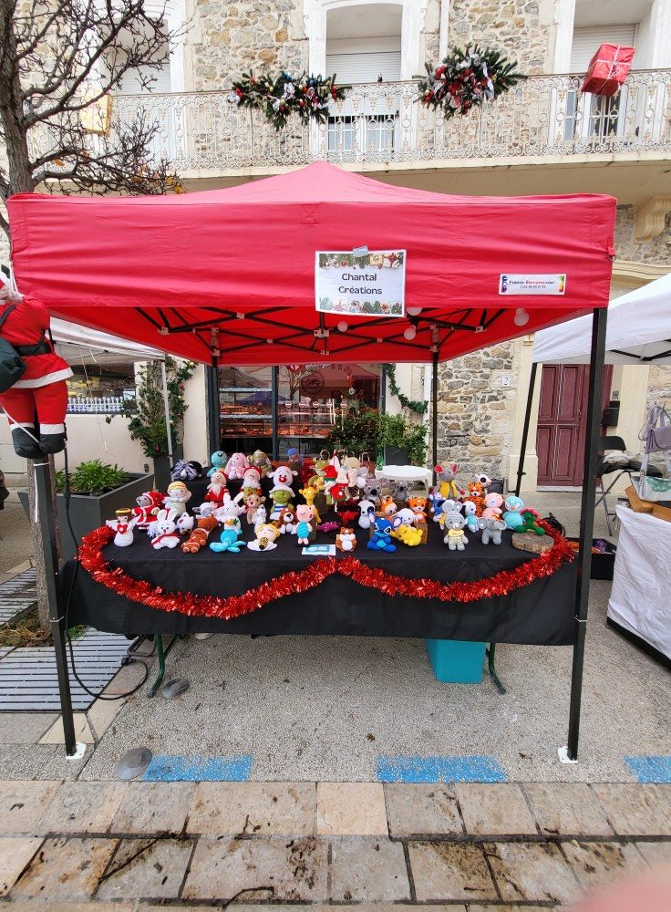 Stand Chantal Créations au marché de Noël